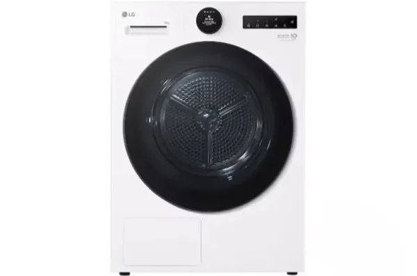 10kg Dual Inverter Heat Pump Dryer with LCD Screen and Auto Cleaning condenser White