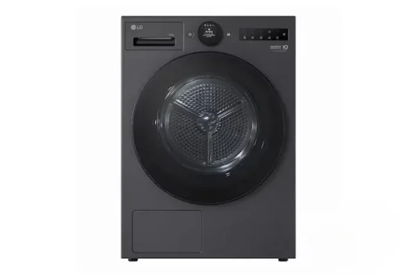 10kg Dual Inverter Heat Pump Dryer with LCD Screen and Auto Cleaning condenser, Black