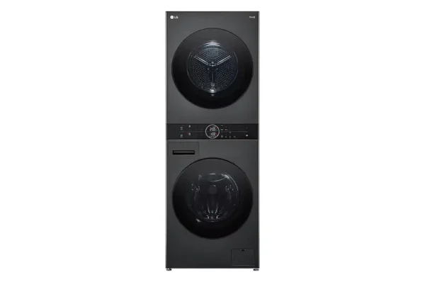 14/10kg AI DD Front Load WashTower in Black Steel